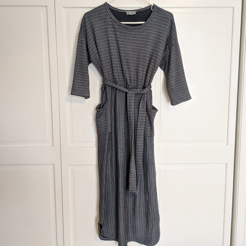 Orange Creek Blue Midi Tie Dress